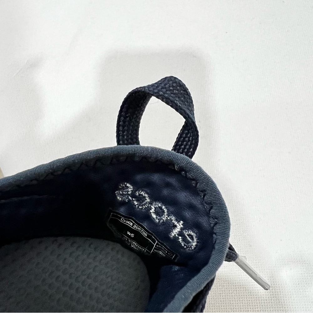 Crocs LiteRide RW 206705 Sneakers Blue/Navy/Gray Size 5 Women Waterproof - Picture 8 of 9